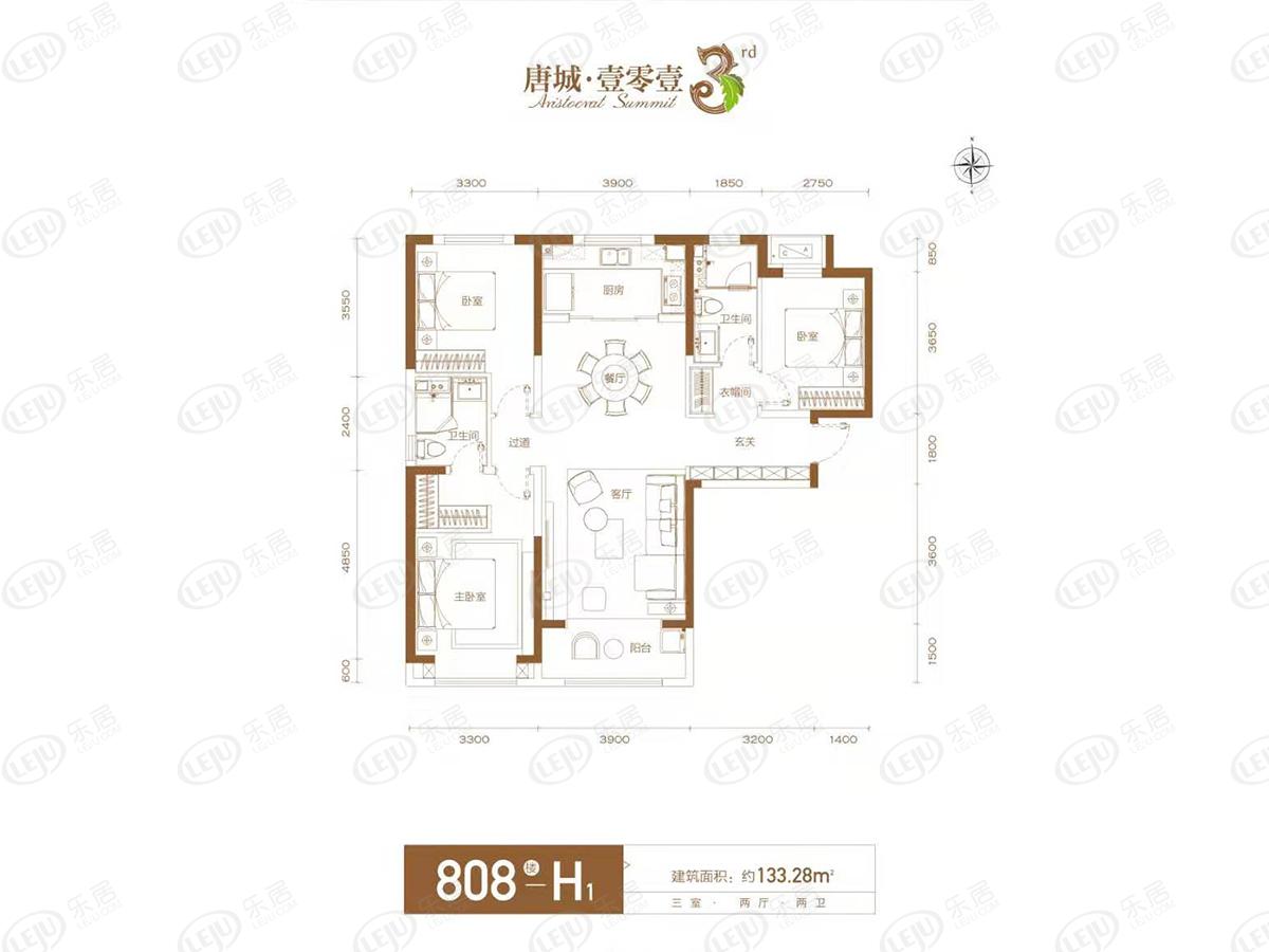唐城·壹零壹h1户型户型图