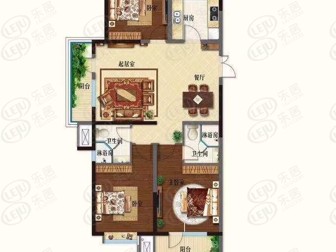 淄博富力万达广场f户型户型图