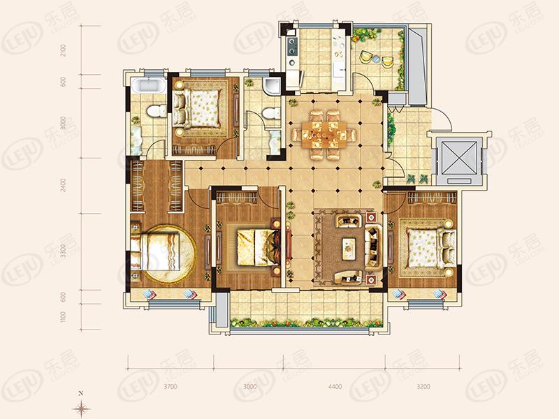 南湾·琨御府m户型户型图