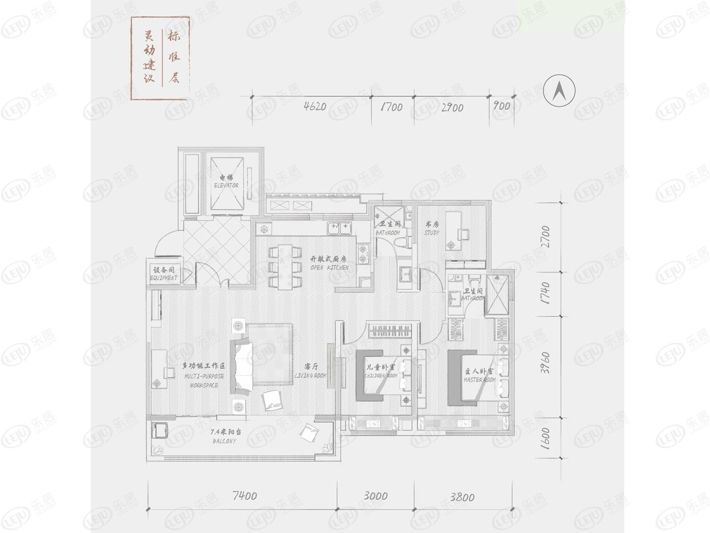 济南金地·华著华·樾户型图