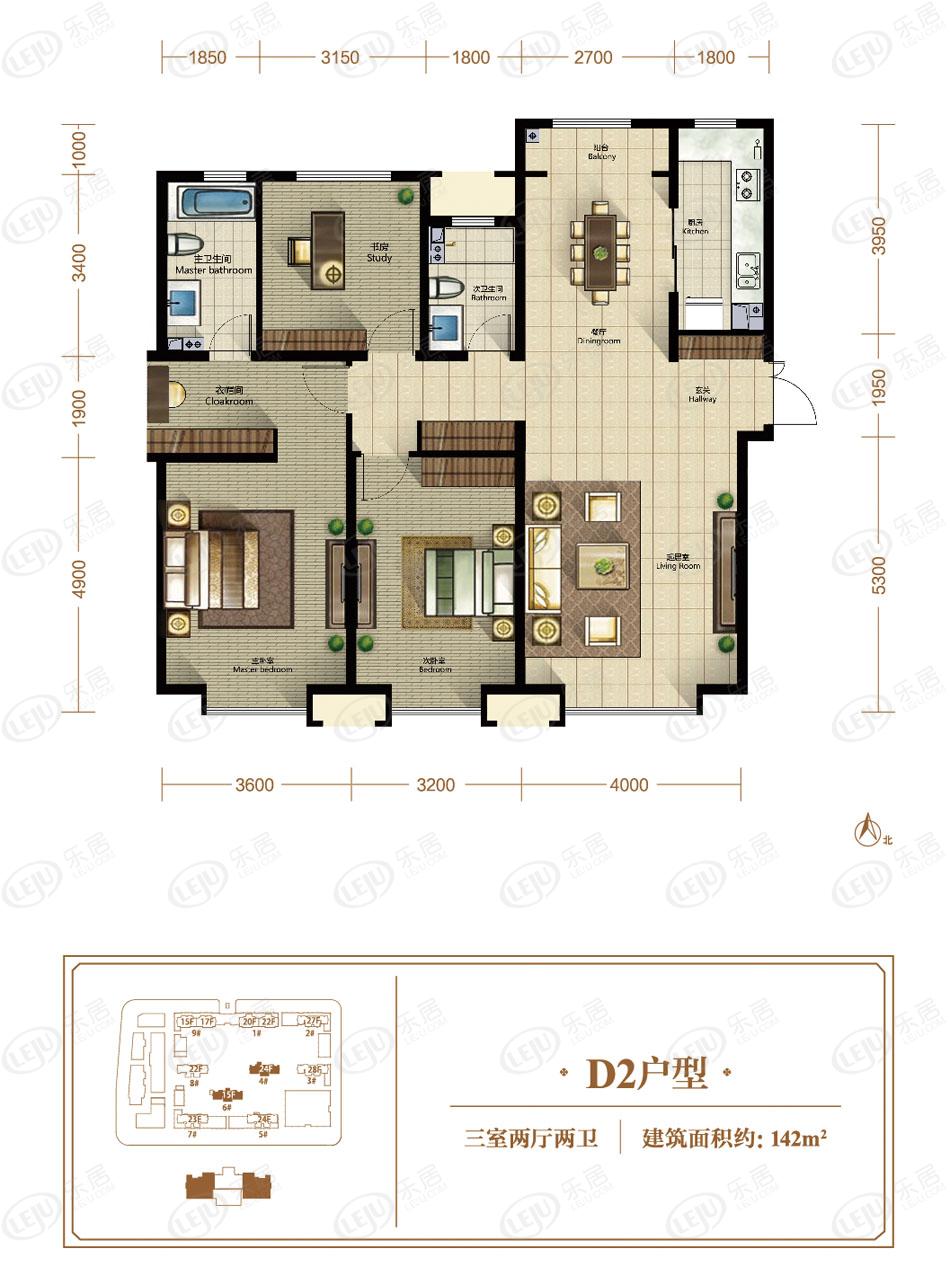 融创中心d2户型户型图