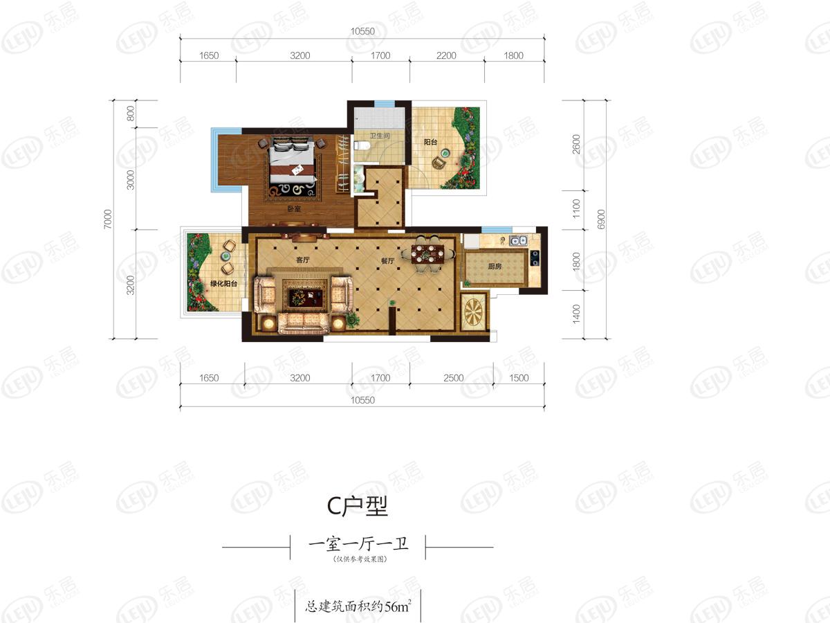 南宁彰泰府c户型户型图