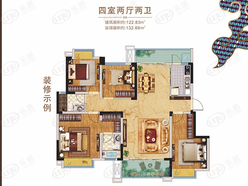 万景进园c-1户型图