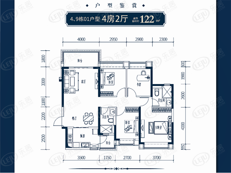 顺德恒大江湾4/9栋01户型户型图