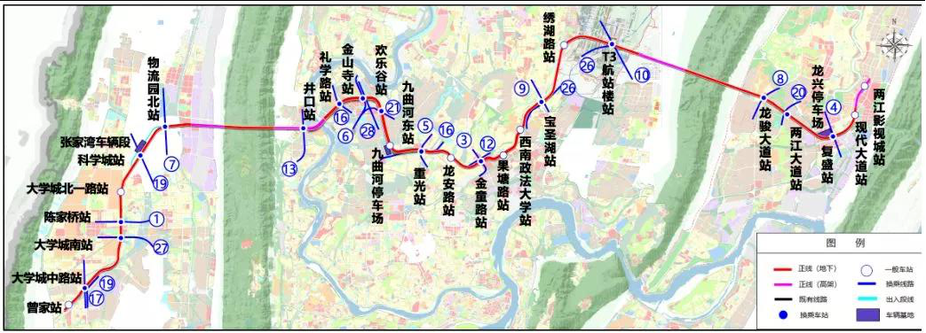 重庆十七号线线路图图片
