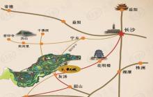 中部华天城位置交通图