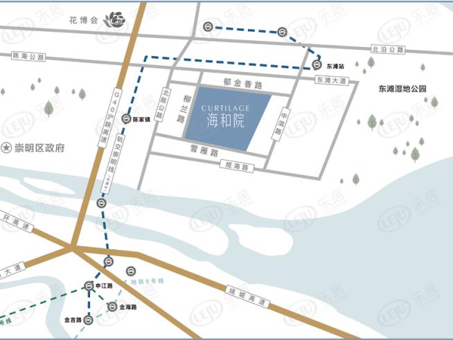 中信泰富仁恒海和院位置交通图