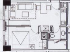 印象琶洲公寓四、五层06房户型图