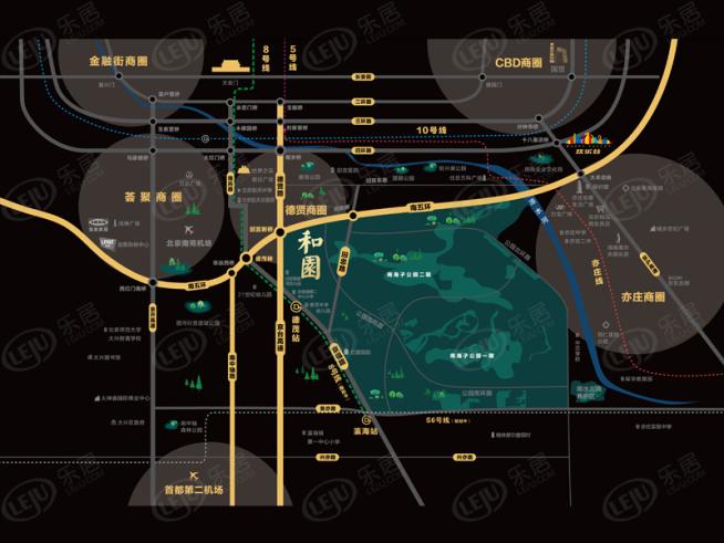 中铁华侨城和园位置交通图