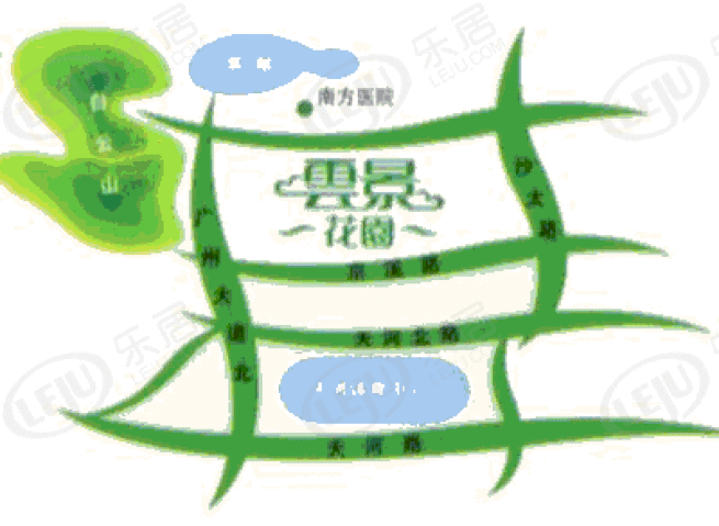 云景花园位置交通图