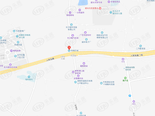 湘域芯城位置交通图