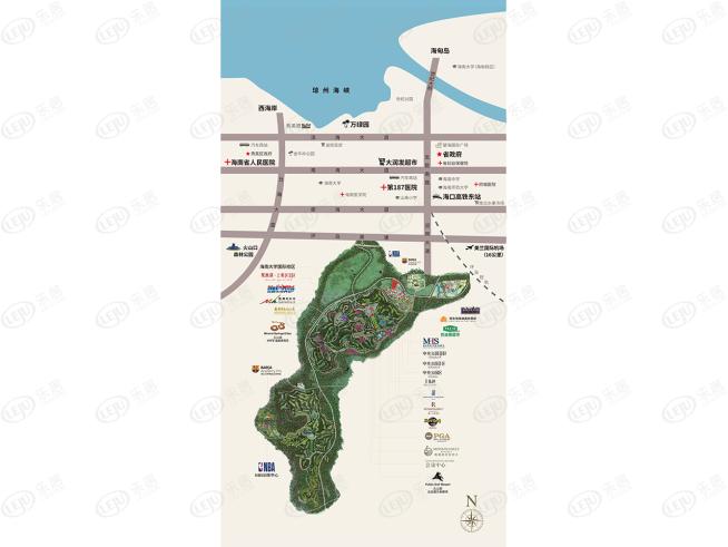 观澜湖·澜墅位置交通图