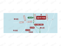 鑫江桂花园·汀香位置交通图