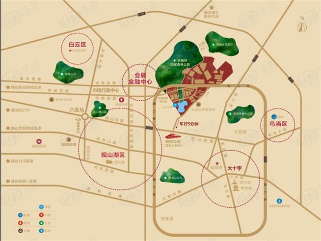 贵阳俊发城位置交通图