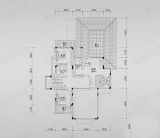 泰达天海国际独立别墅 V3 二层平面图 6室2厅4卫户型图