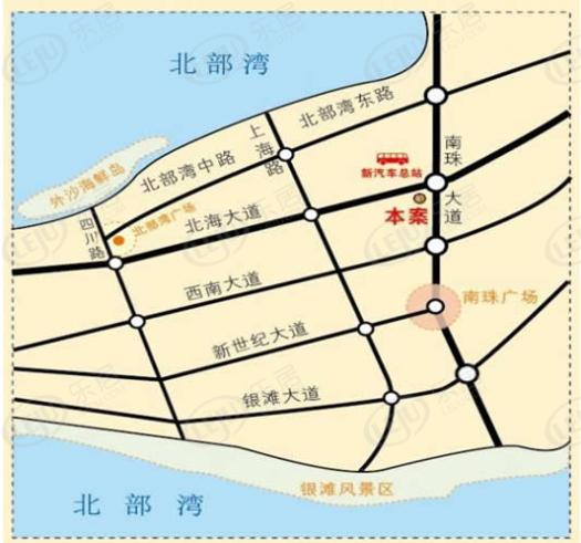 东尚领域位置交通图