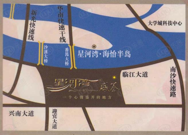 星河湾盛荟位置交通图