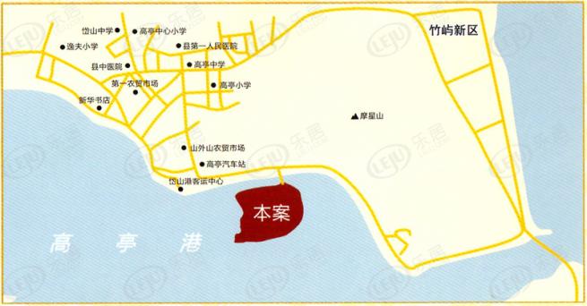 峰景湾位置交通图