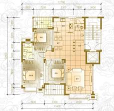天鸿·天府三房二厅二卫-118.42平方米-32套户型图