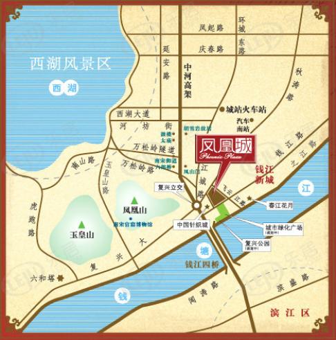 凤凰城广场位置交通图