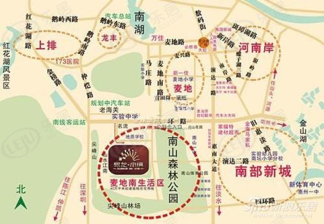 熙龙小镇位置交通图