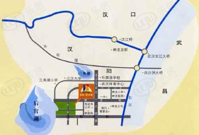 东风阳光城(三期)位置交通图