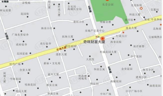 奇珠财富大厦位置交通图