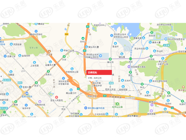 玖裕茗院位置交通图
